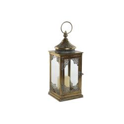 Lantern Home ESPRIT Golden Metal Crystal Arab 20 x 20 x 51 cm (2 Pieces)