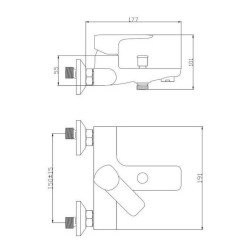 Mixer Tap Rousseau Brass