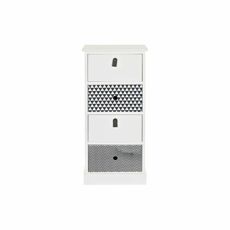 Chest of drawers DKD Home Decor Grey White Paolownia wood (36 x 25 x 79 cm)