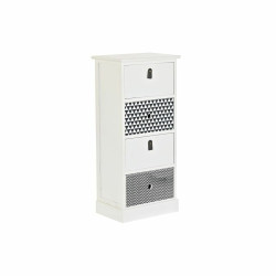 Chest of drawers DKD Home Decor Grey White Paolownia wood (36 x 25 x 79 cm)