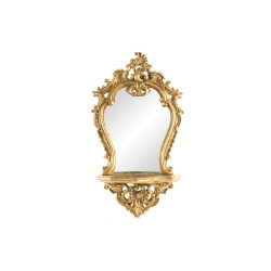 Wall mirror DKD Home Decor 38 x 13 x 68 cm Crystal Golden Resin Neoclassical