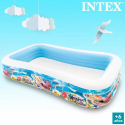 Inflatable Paddling Pool for Children Intex Tropical 1020 L 305 x 56 x 183 cm (2 Units)