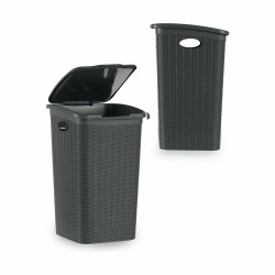 Laundry Basket Stefanplast Elegance Grey Plastic 50 L 36,5 x 54,5 x 38 cm (6 Units)