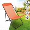 Foldable hammock Aktive Orange 52 x 87 x 77 cm (4 Units)