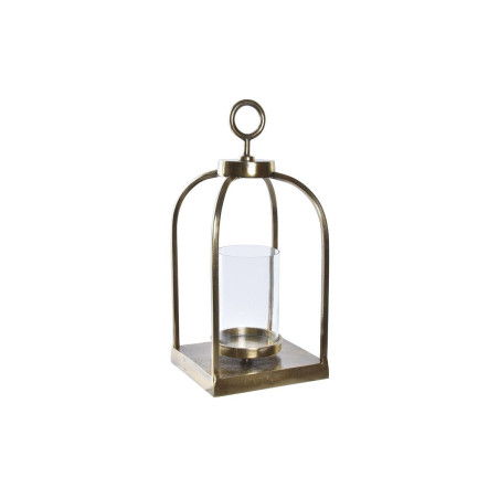 Lantern DKD Home Decor Crystal Golden Aluminium (19 x 19 x 43 cm)