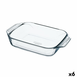 Oven Dish Pyrex Irresistible Transparent Glass Rectangular 27,5 x 16,9 x 6 cm (6 Units)