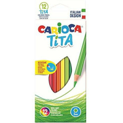 Pencil Set Carioca Tita 12 Pieces Multicolour (72 Units)