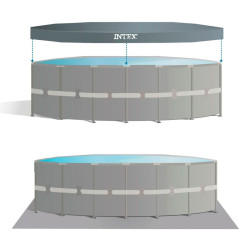 Detachable Pool Intex 26334 610 x 122 x 610 cm