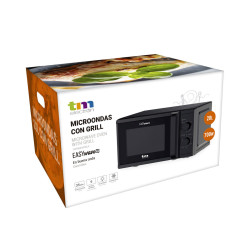 Microwave with Grill TM Electron Black 700 W 20 L