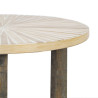 Side table Beige Bamboo 40 x 40 x 45 cm MDF Wood