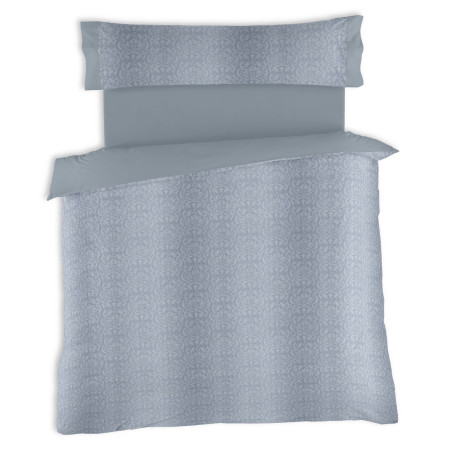 Duvet cover set Alexandra House Living Tena Steel Grey Single 3 Pieces