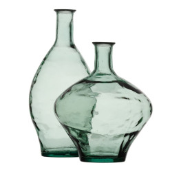 Vase recycled glass Green 28 x 28 x 60 cm