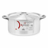 Casserole with lid Silver Aluminium 8 L (6 Units)