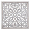 Wall Decoration White 90 x 1 x 90 cm DMF