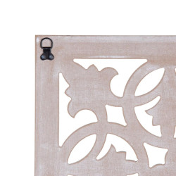 Wall Decoration White 90 x 1 x 90 cm DMF