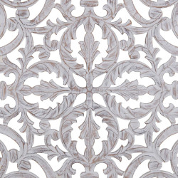 Wall Decoration White 90 x 1 x 90 cm DMF