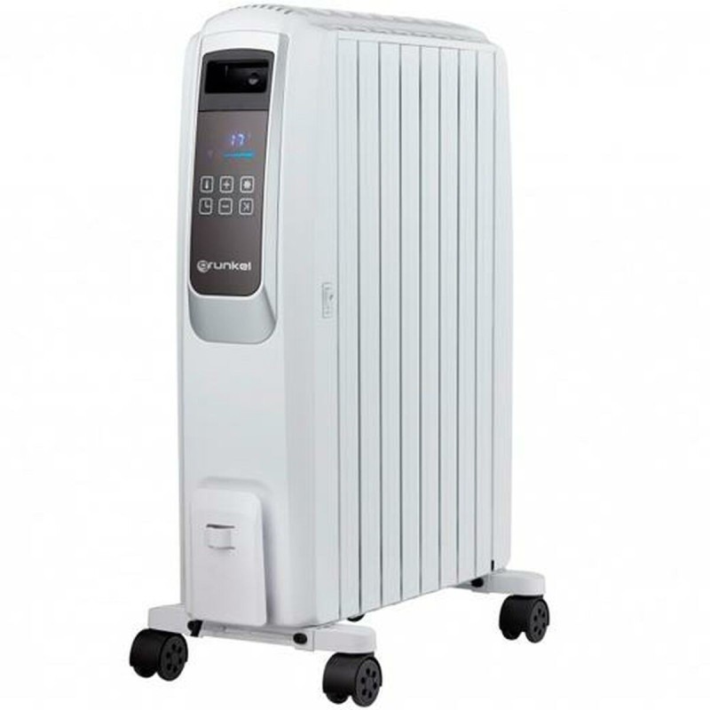 Oil-filled Radiator (8 chamber) Grunkel RAC-8 Piros Digital White Grey 2000 W