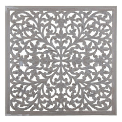 Wall Decoration Grey 90 x 1 x 90 cm DMF