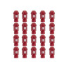 Set Nuts OMP 7075 Red 20 uds M14 x 1,25