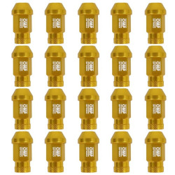 Set Nuts OMP 7075 Yellow 20 uds M14 x 1,25