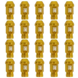 Set Nuts OMP 7075 Gold 40 mm 20 uds M12 x 1,25