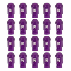 Set Nuts OMP 7075 40 mm M12 x 1,50 20 uds Violet