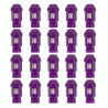 Set Nuts OMP 7075 40 mm M12 x 1,50 20 uds Violet