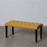 Bench 115 x 44 x 43 cm Mustard