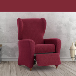 Armchair slipcovers Eysa JAZ Burgundy 90 x 120 x 85 cm