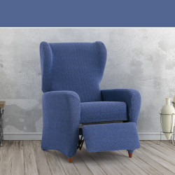 Armchair slipcovers Eysa JAZ Blue 90 x 120 x 85 cm