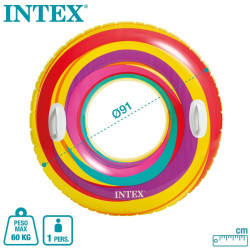 Inflatable Floating Doughnut Intex Ø 91 cm 91 x 22 x 91 cm (24 Units)