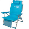 Folding Chair with Headrest Aktive 49 x 80 x 58 cm Blue (2 Units)