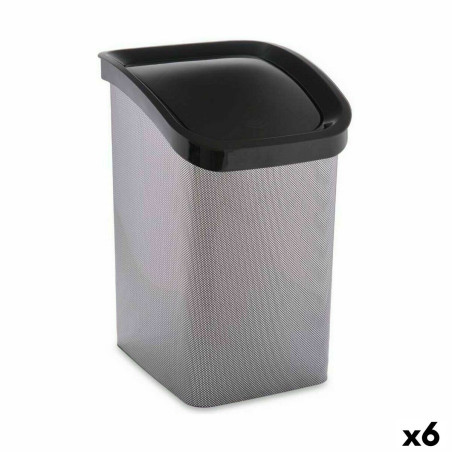 Rubbish bin 23 L Tipper truck Dark grey Plastic (6 Units)