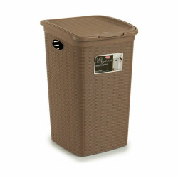 Laundry Basket Stefanplast Elegance Beige Plastic 50 L 36,5 x 54,5 x 38 cm (6 Units)