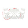 Table set with 2 chairs IPAE Progarden Camping Set polypropylene