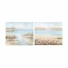 Painting DKD Home Decor 100 x 3,7 x 80 cm Beach Mediterranean (2 Units)