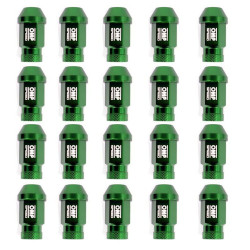 Set Nuts OMP 7075 Green 20 uds M14 x 1,25