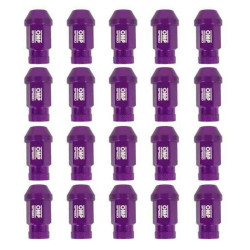 Set Nuts OMP 7075 M12 x 1,25 40 mm 20 uds Violet