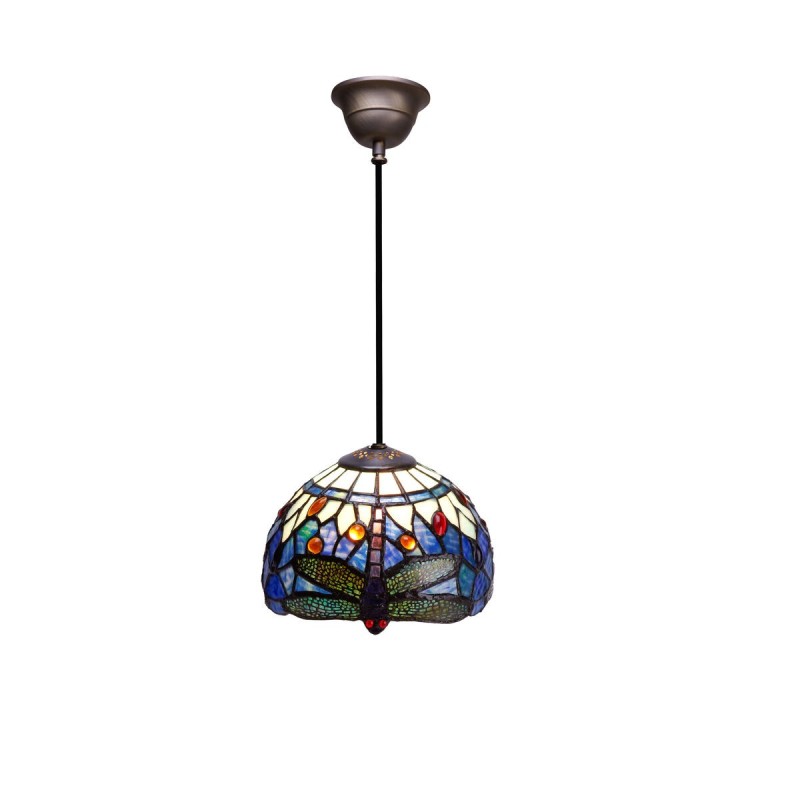 Ceiling Light Viro Belle Epoque Blue Iron 60 W 20 x 125 x 20 cm