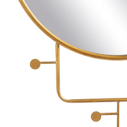 Wall mirror 76 x 6 x 104 cm Golden Metal