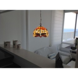 Ceiling Light Viro Belle Amber Amber Iron 60 W 20 x 125 x 20 cm