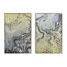 Painting DKD Home Decor Abstract 60 x 3 x 90 cm Modern Lacquered (2 Units)