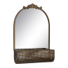 Wall mirror Golden Crystal Iron 47 x 17,5 x 53 cm