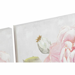 Painting DKD Home Decor 120 x 3 x 60 cm Flowers Shabby Chic (2 Units)