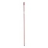 Broom handle Stripes 2,3 x 130 x 2,3 cm Red Metal (12 Units)