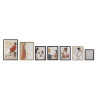 Set of 7 pictures DKD Home Decor Women (43 x 2 x 63 cm)