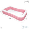 Inflatable Paddling Pool for Children Intex 1050 L 305 x 56 x 183 cm Pink (2 Units)