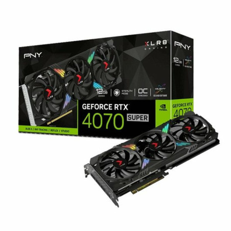 Graphics card PNY VCG4070S12TFXXPB1-O RTX 4070 SUPER 12 GB GDDR6X