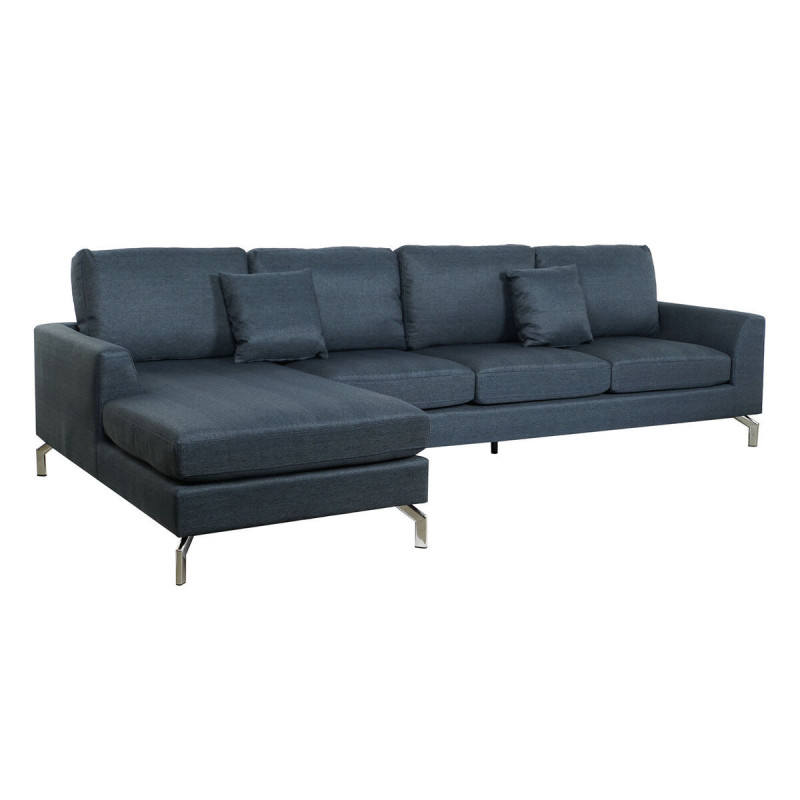 Sofa DKD Home Decor Blue Metal 300 x 160 x 85 cm