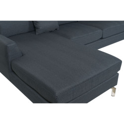 Sofa DKD Home Decor Blue Metal 300 x 160 x 85 cm